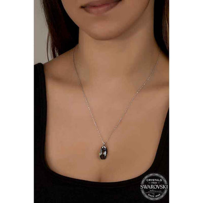 Swarovski Crystal Stone Special Cut Women's Silver Necklace