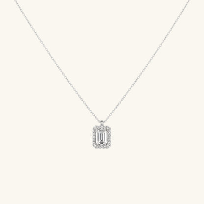 Swarovski Stone Baguette Women's Silver Necklace