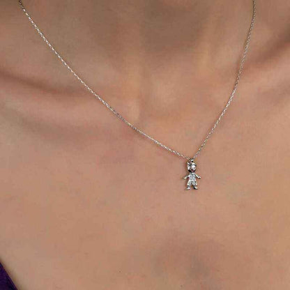 Swarovski Crystal Girls' Silver Necklace