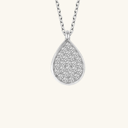 Swarovski Stone Drop Women's Silver Necklace