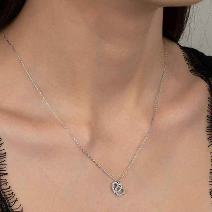 Swarovski Stone Heart Women's Silver Necklace