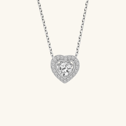 Swarovski Stone Heart Women's Silver Necklace