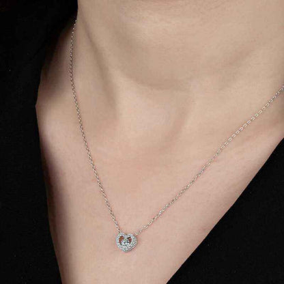 Swarovski Stone Heart Women's Silver Necklace