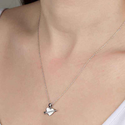 Swarovski Stone Heart Women's Silver Necklace