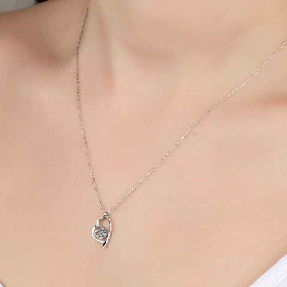 Swarovski Stone Heart Women's Silver Necklace