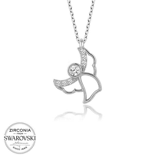 Collier en argent Swarovski Stone Angel pour femme