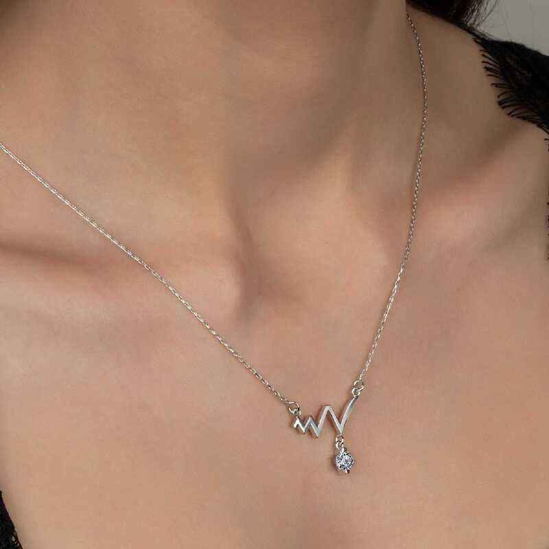 Swarovski Stone Rhythm Women's Silver Necklace