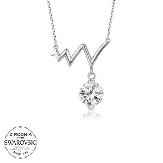 Collier en argent Swarovski Stone Rhythm pour femme