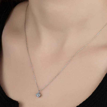 Swarovski Stone Solitaire Women's Silver Necklace