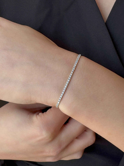 Tennis Silver Bracelet