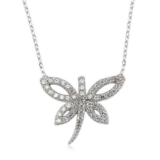 Dragonfly Women's Silver Necklace