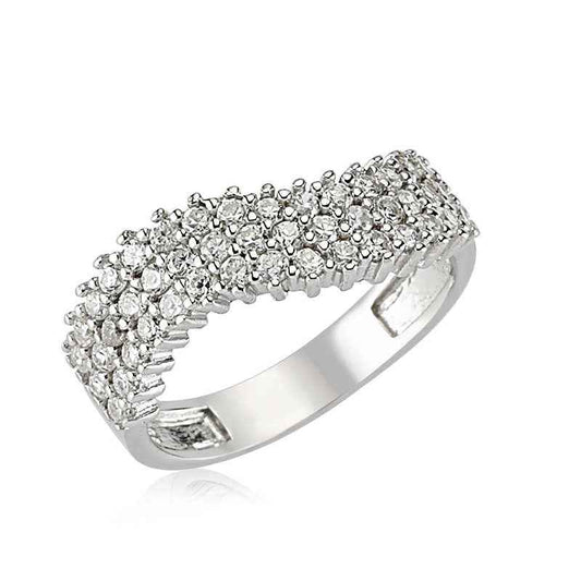 Half Turn Women's Silver Ring