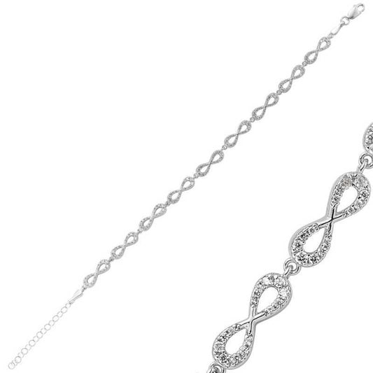 Bracelet Infinity en argent pour femme