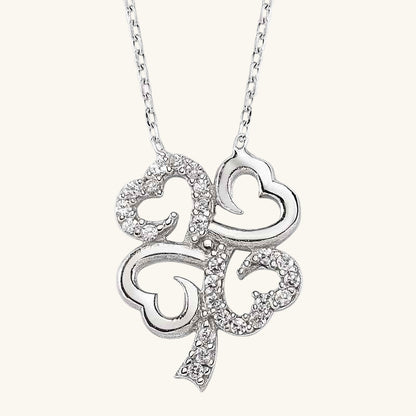 Four-Leaf Clover Women's Silver Pendant