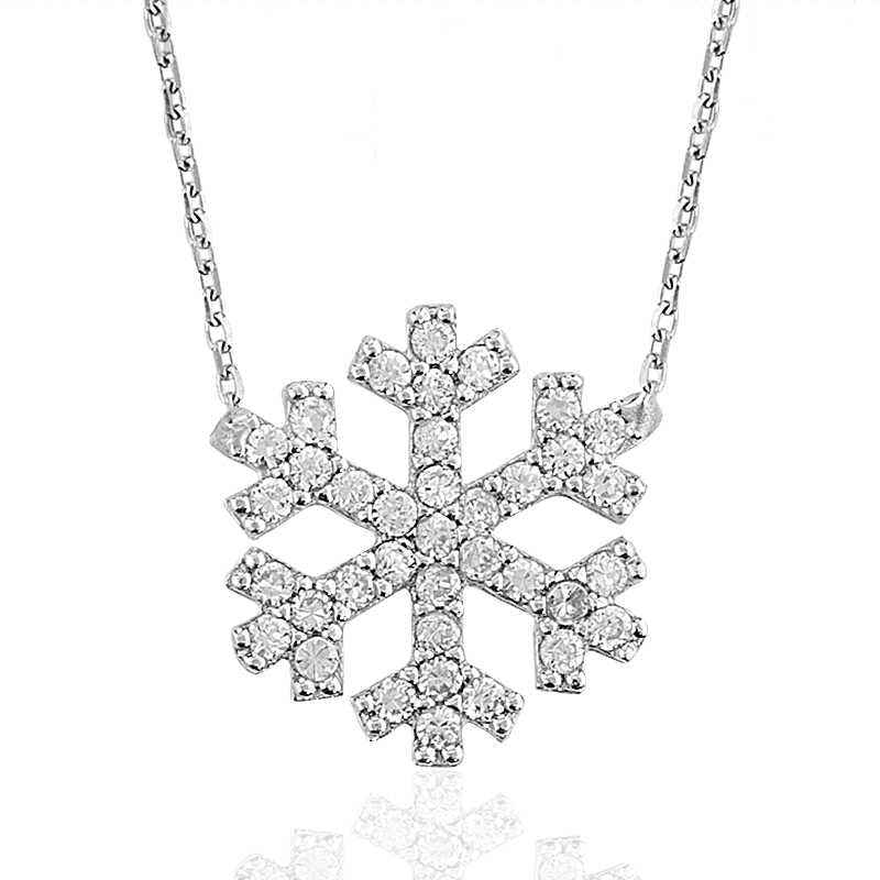 Snowflake Women's Silver Necklace
