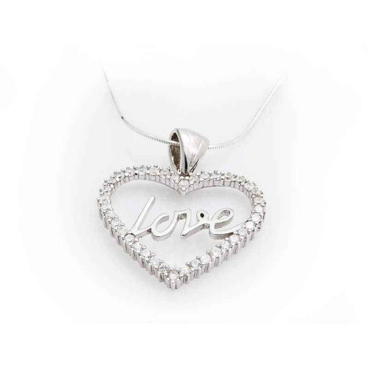 Stone Love Women's Silver Necklace